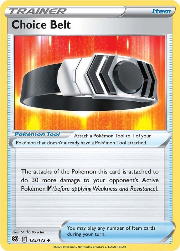 Choice Belt - Reverse Holofoil 135/172 Brilliant Stars | Uncommon Trainer Card