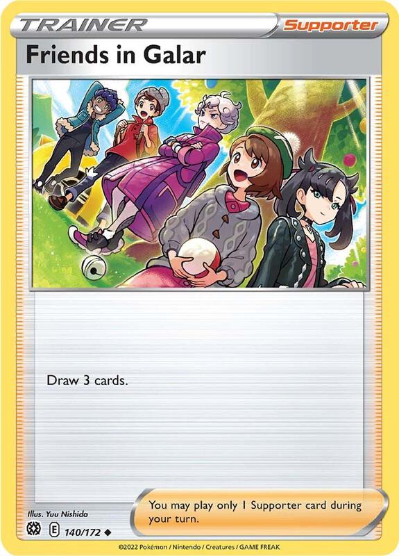 Friends in Galar - Reverse Holofoil 140/172 Brilliant Stars | Uncommon Trainer Card