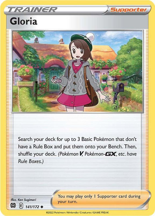 Gloria - Reverse Holofoil 141/172 Brilliant Stars | Uncommon Trainer Card