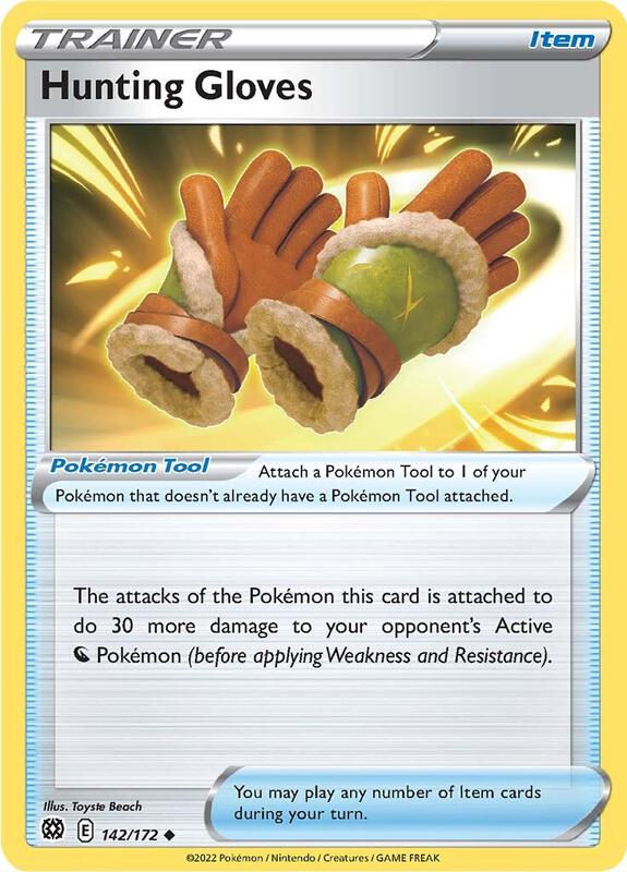 Hunting Gloves - Reverse Holofoil 142/172 Brilliant Stars | Uncommon Trainer Card