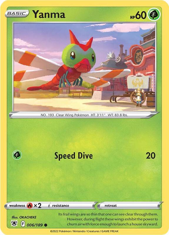 Yanma - Normal 006/189 Astral Radiance | Common Pokemon Card