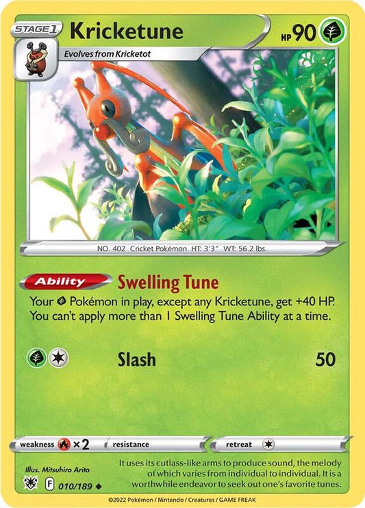 Kricketune - Reverse Holofoil 010/189 Astral Radiance | Uncommon Pokemon Card