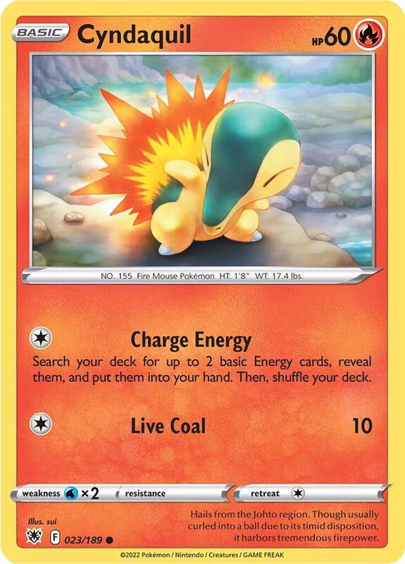 Cyndaquil - Reverse Holofoil 023/189 Astral Radiance | Common Pokemon Card