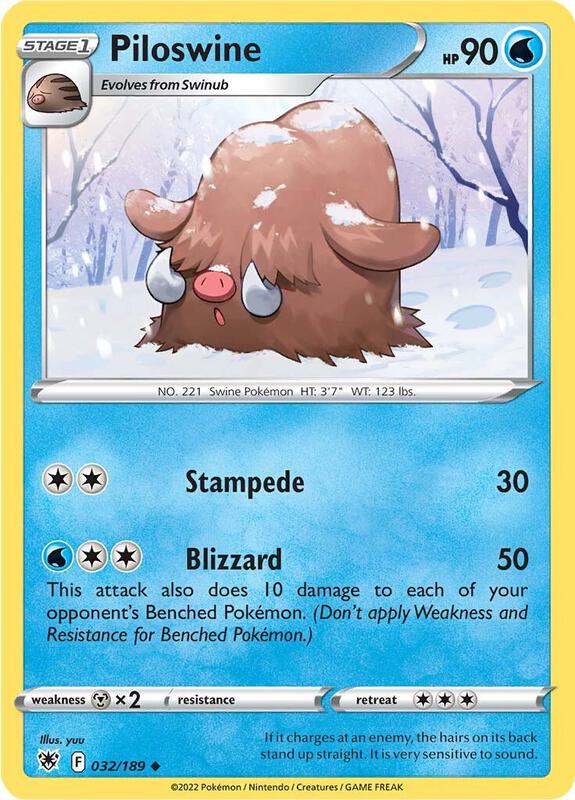 Piloswine - Normal 032/189 Astral Radiance | Uncommon Pokemon Card