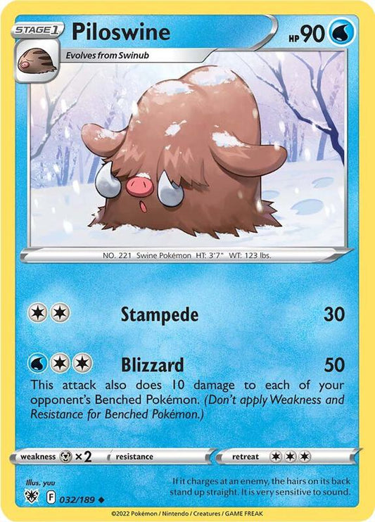 Piloswine - Reverse Holofoil 032/189 Astral Radiance | Uncommon Pokemon Card