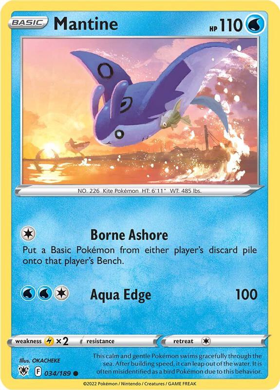 Mantine - Normal 034/189 Astral Radiance | Common Pokemon Card