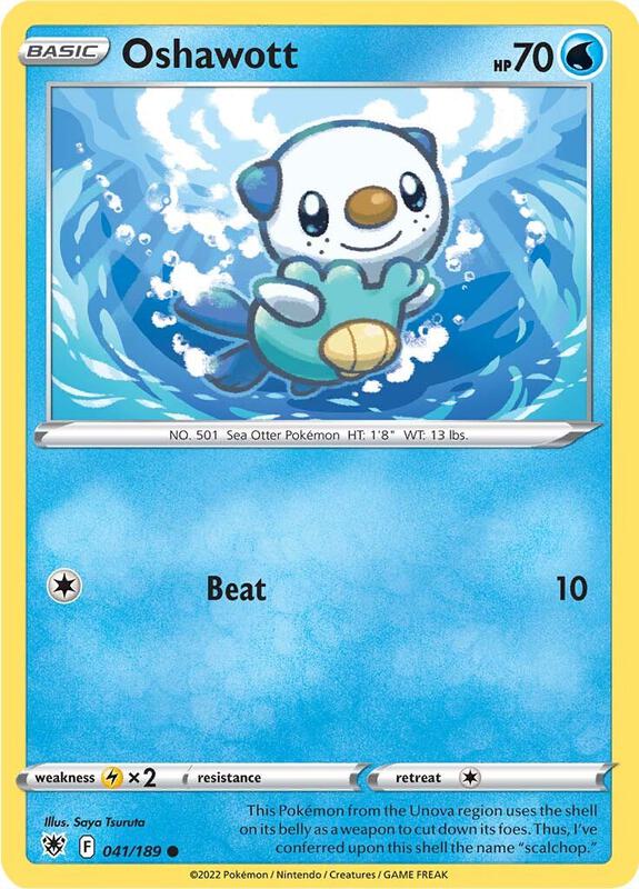 Oshawott - Reverse Holofoil 041/189 Astral Radiance | Common Pokemon Card