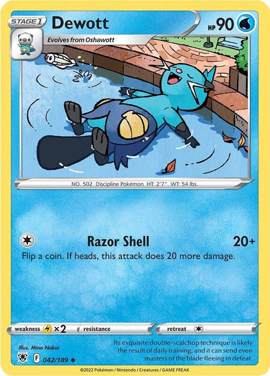 Dewott - Reverse Holofoil 042/189 Astral Radiance | Uncommon Pokemon Card