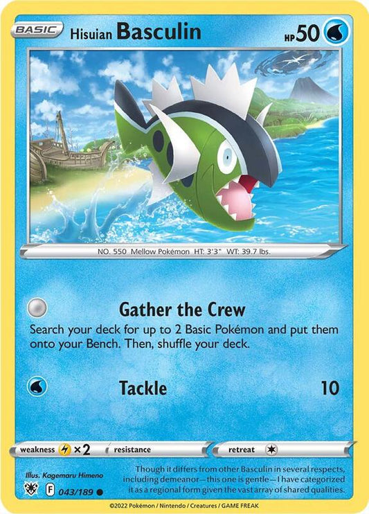 Hisuian Basculin - Reverse Holofoil 043/189 Astral Radiance | Common Pokemon Card