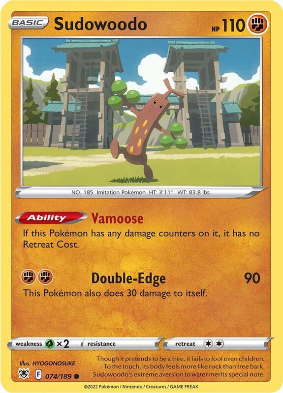 Sudowoodo - Normal 074/189 Astral Radiance | Common Pokemon Card