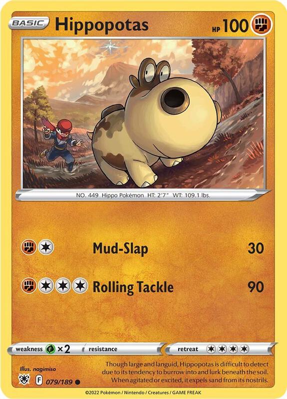 Hippopotas - Normal 079/189 Astral Radiance | Common Pokemon Card