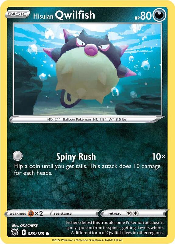 Hisuian Qwilfish (89) - Normal 089/189 Astral Radiance | Common Pokemon Card
