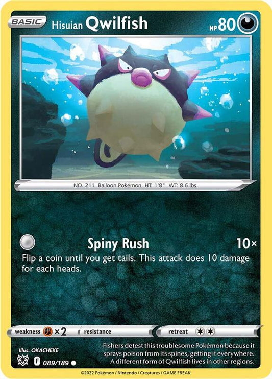 Hisuian Qwilfish (89) - Normal 089/189 Astral Radiance | Common Pokemon Card