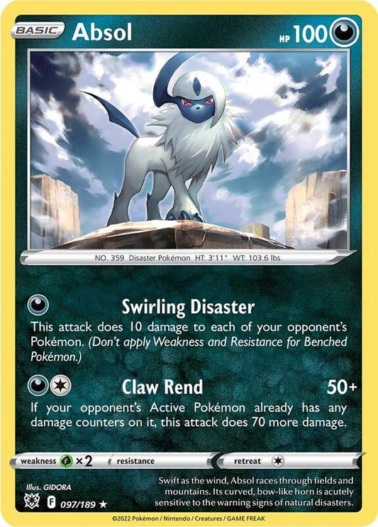 Absol - Reverse Holofoil 097/189 Astral Radiance | Rare Pokemon Card