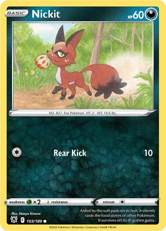 Nickit - Reverse Holofoil 103/189 Astral Radiance | Common Pokemon Card