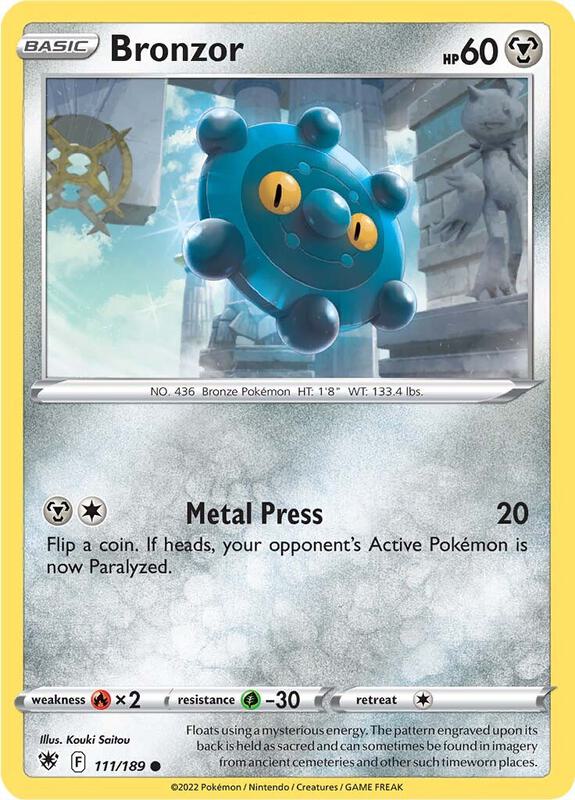 Bronzor - Reverse Holofoil 111/189 Astral Radiance | Common Pokemon Card