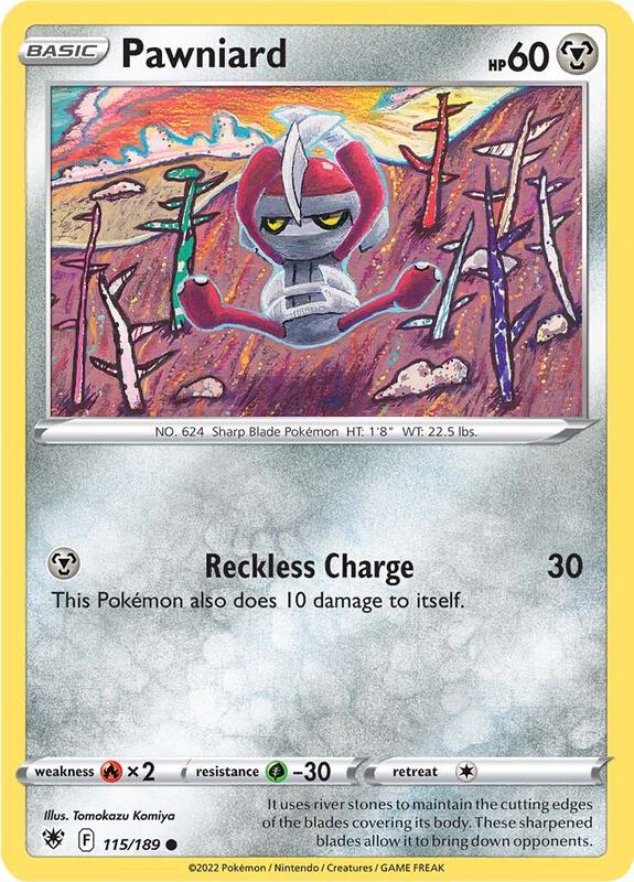 Pawniard - Reverse Holofoil 115/189 Astral Radiance | Common Pokemon Card