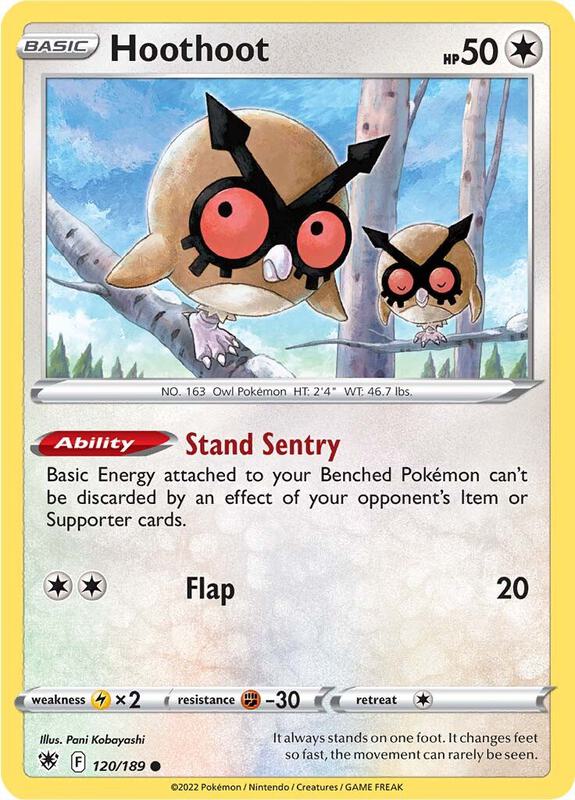 Hoothoot - Normal 120/189 Astral Radiance | Common Pokemon Card