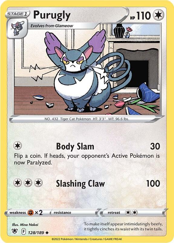 Purugly - Reverse Holofoil 128/189 Astral Radiance | Uncommon Pokemon Card