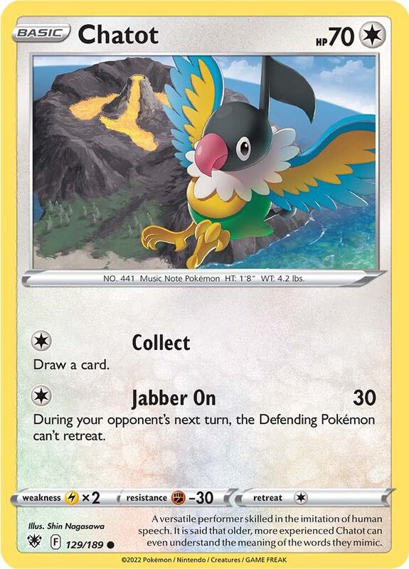 Chatot - Normal 129/189 Astral Radiance | Common Pokemon Card