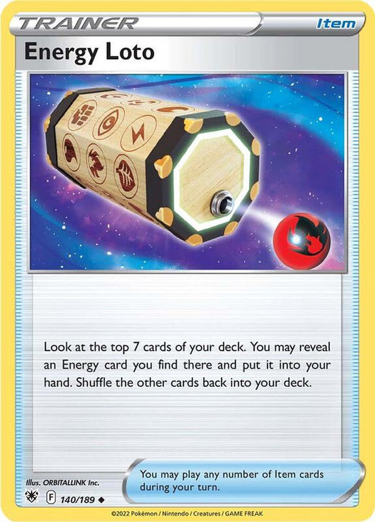 Energy Loto - Reverse Holofoil 140/189 Astral Radiance | Uncommon Trainer Card