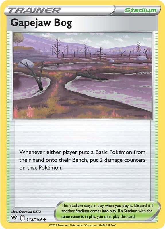 Gapejaw Bog - Reverse Holofoil 142/189 Astral Radiance | Uncommon Trainer Card