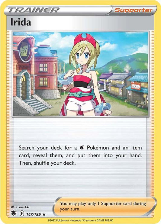 Irida - Reverse Holofoil 147/189 Astral Radiance | Rare Trainer Card