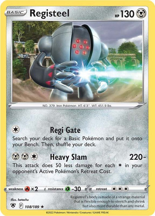 Registeel - Normal 108/189 Astral Radiance | Rare Pokemon Card