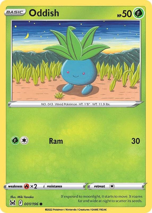 Oddish - Normal 001/196 Lost Origin | Common Pokemon TCG PokePursuitTCG