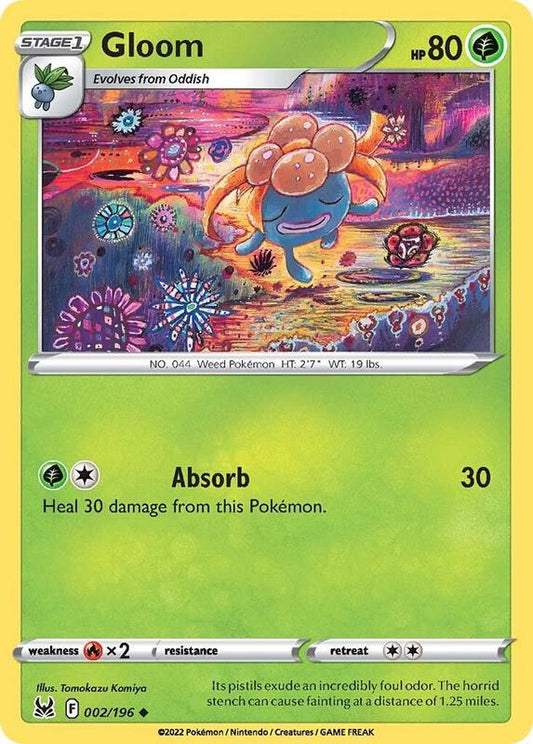 Gloom - Normal 002/196 Lost Origin | Uncommon Pokemon TCG PokePursuitTCG
