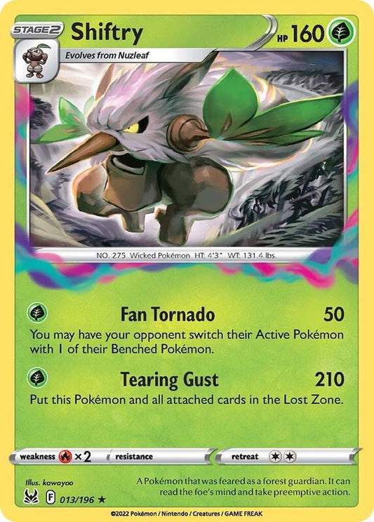 Shiftry - Holofoil 013/196 Lost Origin | Rare Pokemon TCG PokePursuitTCG