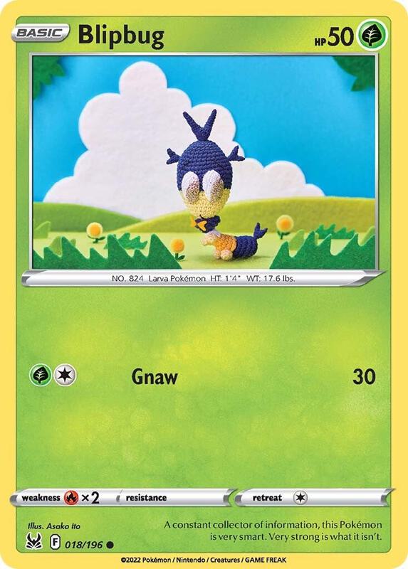 Blipbug - Reverse Holofoil 018/196 Lost Origin | Common Pokemon TCG PokePursuitTCG