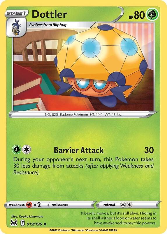 Dottler - Normal 019/196 Lost Origin | Uncommon Pokemon TCG PokePursuitTCG