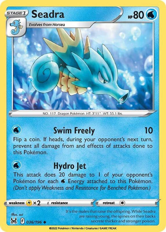 Seadra - Normal 036/196 Lost Origin | Uncommon Pokemon TCG PokePursuitTCG