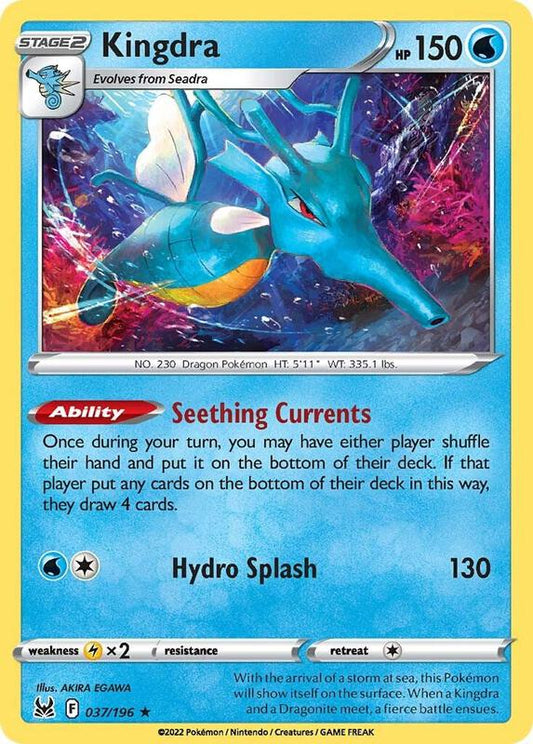 Kingdra - Reverse Holofoil 037/196 Lost Origin | Rare Pokemon TCG PokePursuitTCG