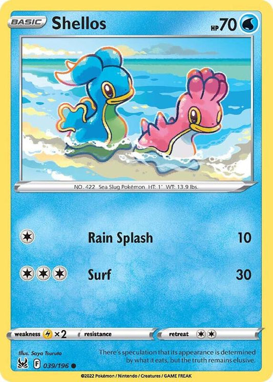 Shellos - Normal 039/196 Lost Origin | Common Pokemon TCG PokePursuitTCG