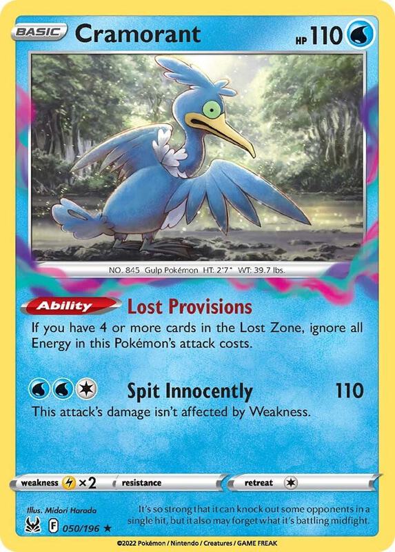 Cramorant - Reverse Holofoil 050/196 Lost Origin | Rare Pokemon TCG PokePursuitTCG
