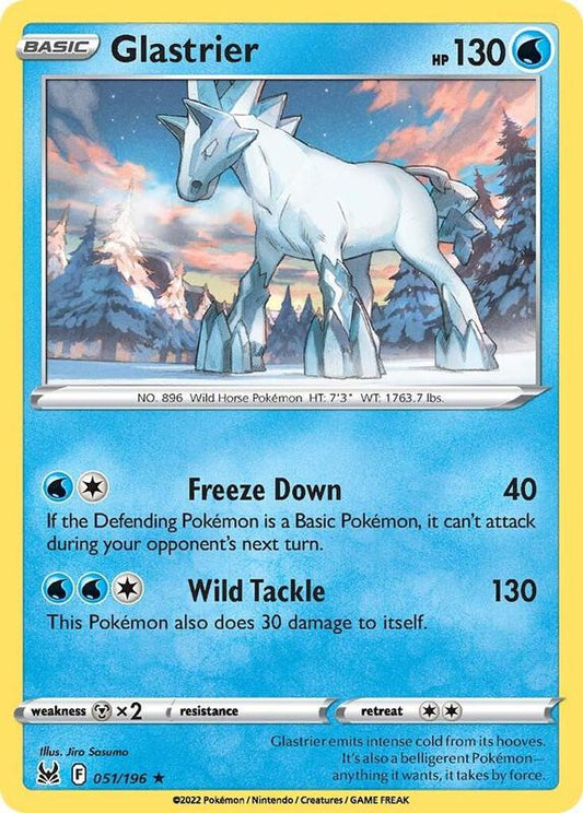 Glastrier - Holofoil 051/196 Lost Origin | Rare Pokemon TCG PokePursuitTCG