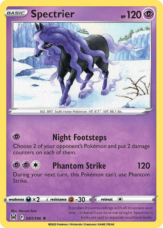 Spectrier - Reverse Holofoil 081/196 Lost Origin | Rare Pokemon TCG PokePursuitTCG