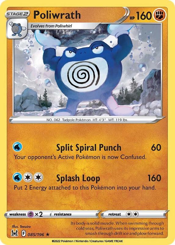 Poliwrath - Reverse Holofoil 085/196 Lost Origin | Rare Pokemon TCG PokePursuitTCG