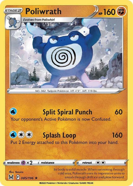 Poliwrath - Reverse Holofoil 085/196 Lost Origin | Rare Pokemon TCG PokePursuitTCG