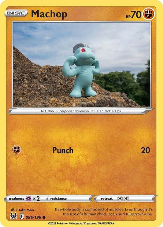 Machop - Reverse Holofoil 086/196 Lost Origin | Common Pokemon TCG PokePursuitTCG