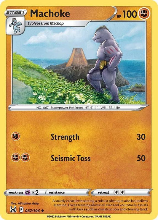Machoke - Reverse Holofoil 087/196 Lost Origin | Uncommon Pokemon TCG PokePursuitTCG