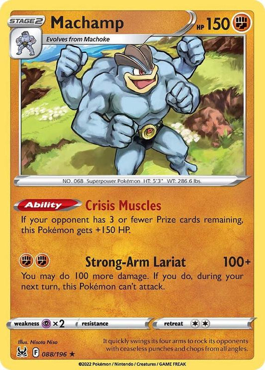 Machamp - Reverse Holofoil 088/196 Lost Origin | Rare Pokemon TCG PokePursuitTCG