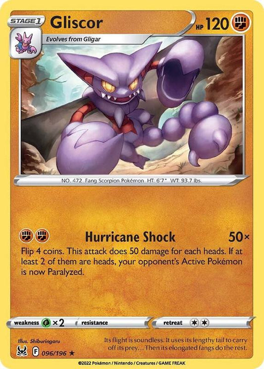 Gliscor - Normal 096/196 Lost Origin | Rare Pokemon TCG PokePursuitTCG