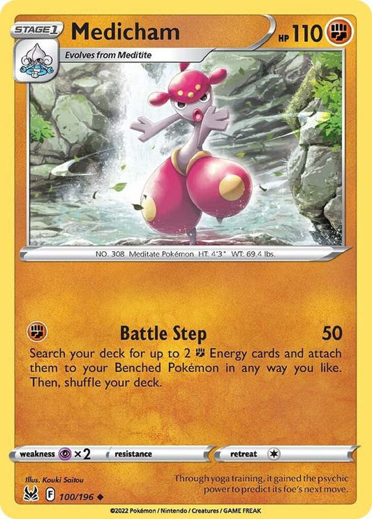 Medicham - Normal 100/196 Lost Origin | Uncommon Pokemon TCG PokePursuitTCG