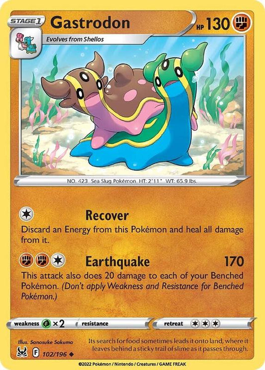 Gastrodon - Normal 102/196 Lost Origin | Uncommon Pokemon TCG PokePursuitTCG