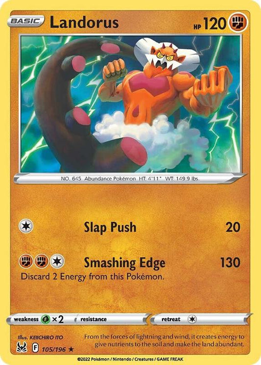 Landorus - Reverse Holofoil 105/196 Lost Origin | Rare Pokemon TCG PokePursuitTCG