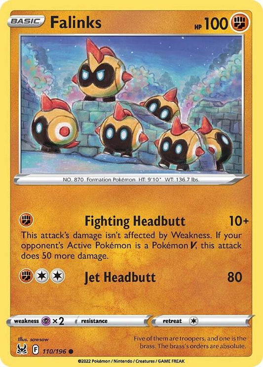 Falinks - Normal 110/196 Lost Origin | Common Pokemon TCG PokePursuitTCG