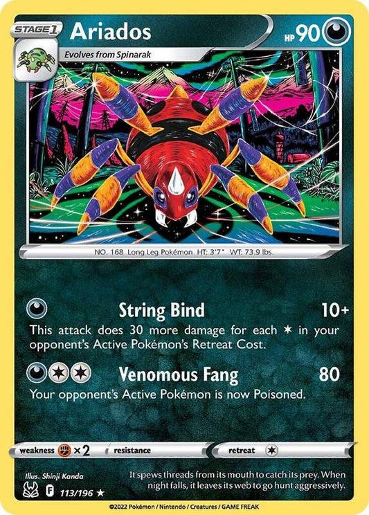Ariados - Normal 113/196 Lost Origin | Rare Pokemon TCG PokePursuitTCG